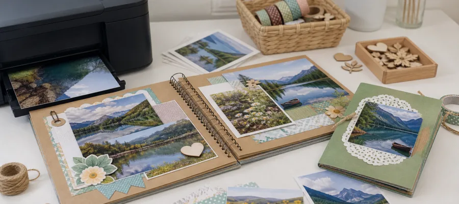 Fotoalben & Scrapbooking: Kreative Layouts und Mini-Alben mit dem Fotodrucker