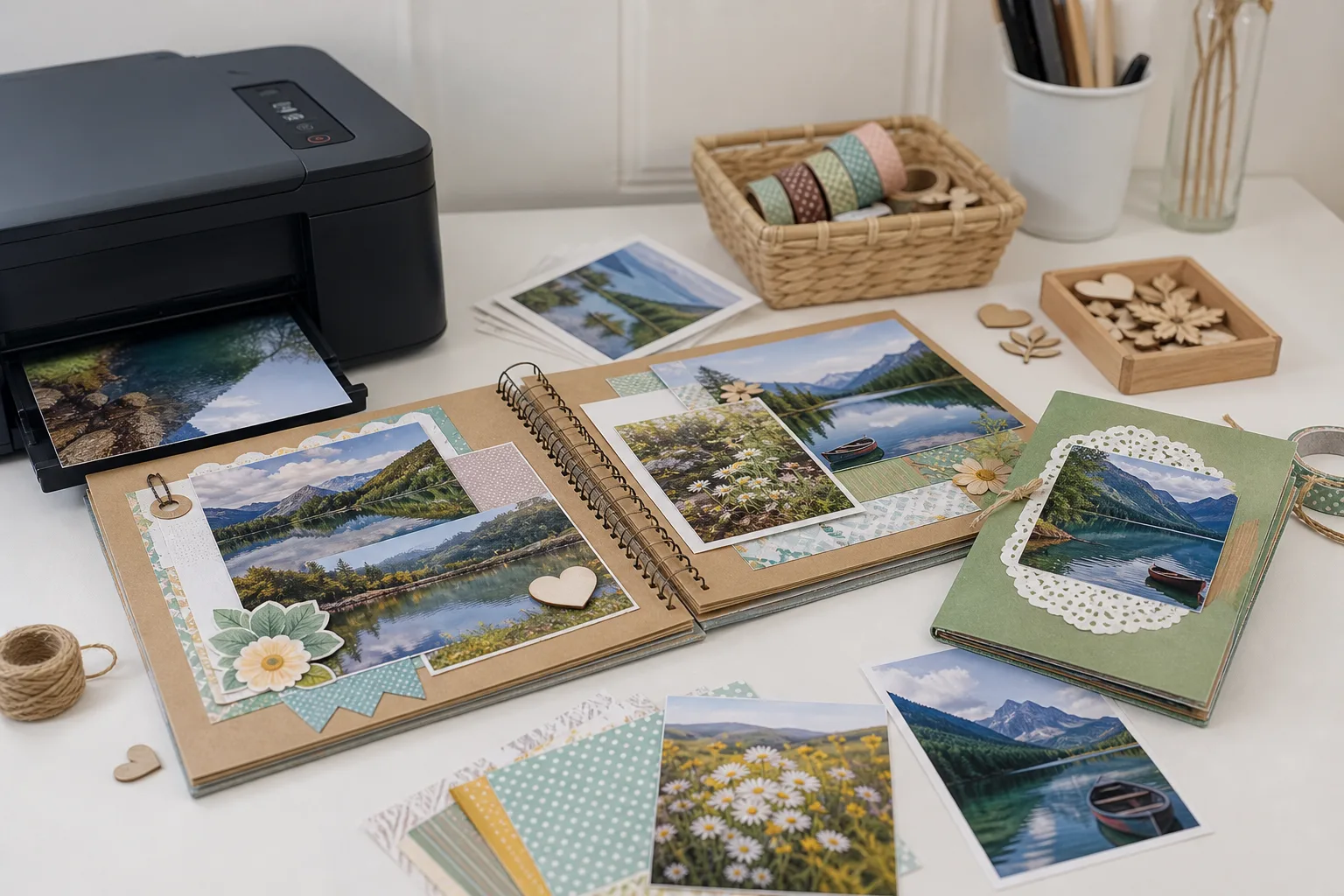 Fotoalben & Scrapbooking: Kreative Layouts und Mini-Alben mit dem Fotodrucker