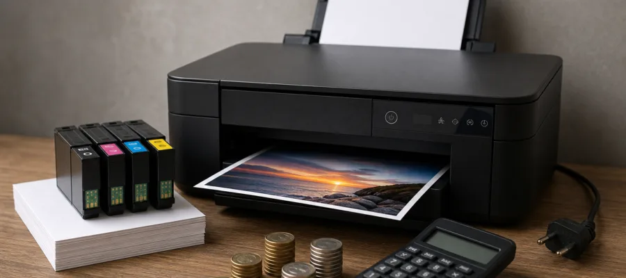Fotodrucker Kosten & Verbrauch: Tinte, Papier, Strom und langfristige Betriebskosten