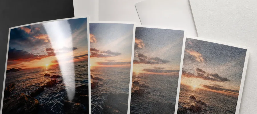 Fotopapiersorten fuer Fotodrucker: Glaenzend, Matt, Luster und FineArt vergleichen