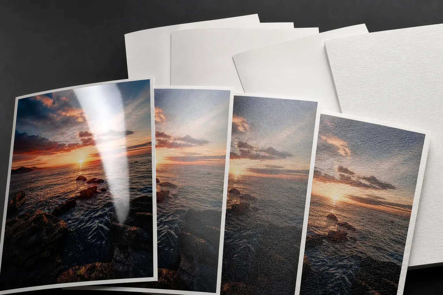 Fotopapiersorten fuer Fotodrucker: Glaenzend, Matt, Luster und FineArt vergleichen