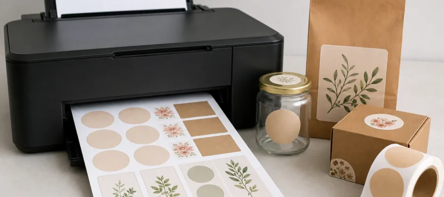 Etiketten und Verpackungsaufkleber selbst herstellen mit dem Fotodrucker