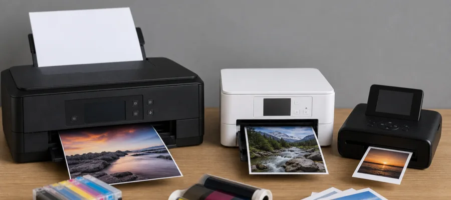 Fotodrucker Typen erklaert: Tintenstrahl, Dye-Sublimation, Sofortdruck und Technikunterschiede