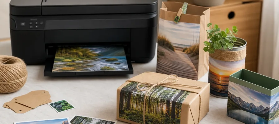 Upcycling und Verpackung: Nachhaltige DIY-Ideen mit dem Fotodrucker